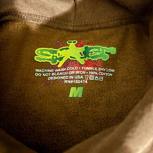 Sp5der Web Hoodie Brown - Picture 4 of 4